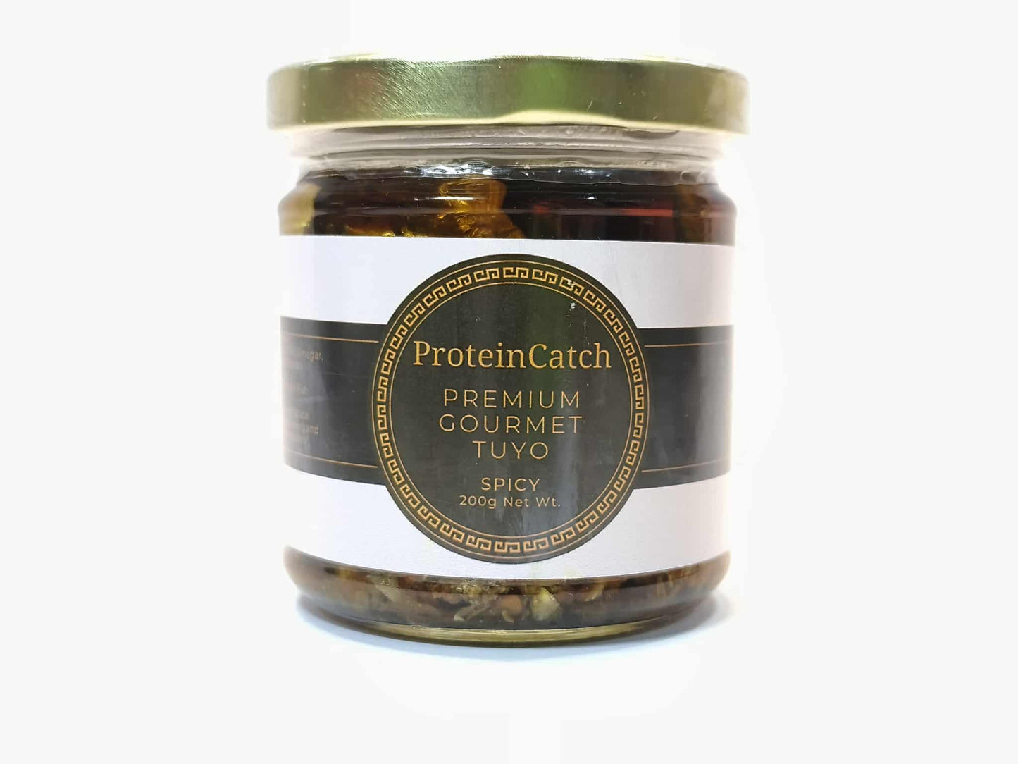 Jar of Protein Catch Premium Gourmet Tuyo on a white background